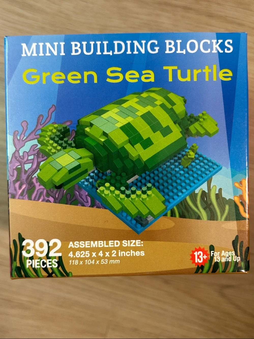 Mini Building Blocks Green Sea Turtle Toy Green Mini Building Blocks Sea Turtle